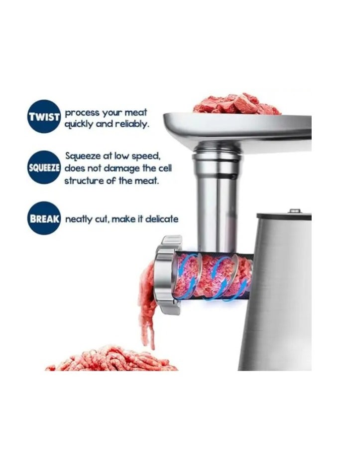 sokany SOKANY SK-088 3200W Electric Meat Sausage Maker, 3 in 1 Kitchen Sausage Filler with 3 Hole Slices Stainless Steel  - Image 2