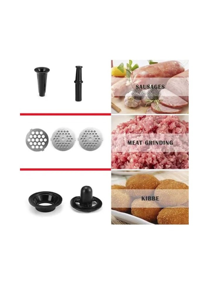 sokany SOKANY SK-088 3200W Electric Meat Sausage Maker, 3 in 1 Kitchen Sausage Filler with 3 Hole Slices Stainless Steel  - Image 4