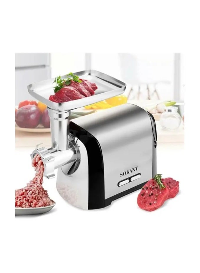 sokany SOKANY SK-088 3200W Electric Meat Sausage Maker, 3 in 1 Kitchen Sausage Filler with 3 Hole Slices Stainless Steel  - Image 5