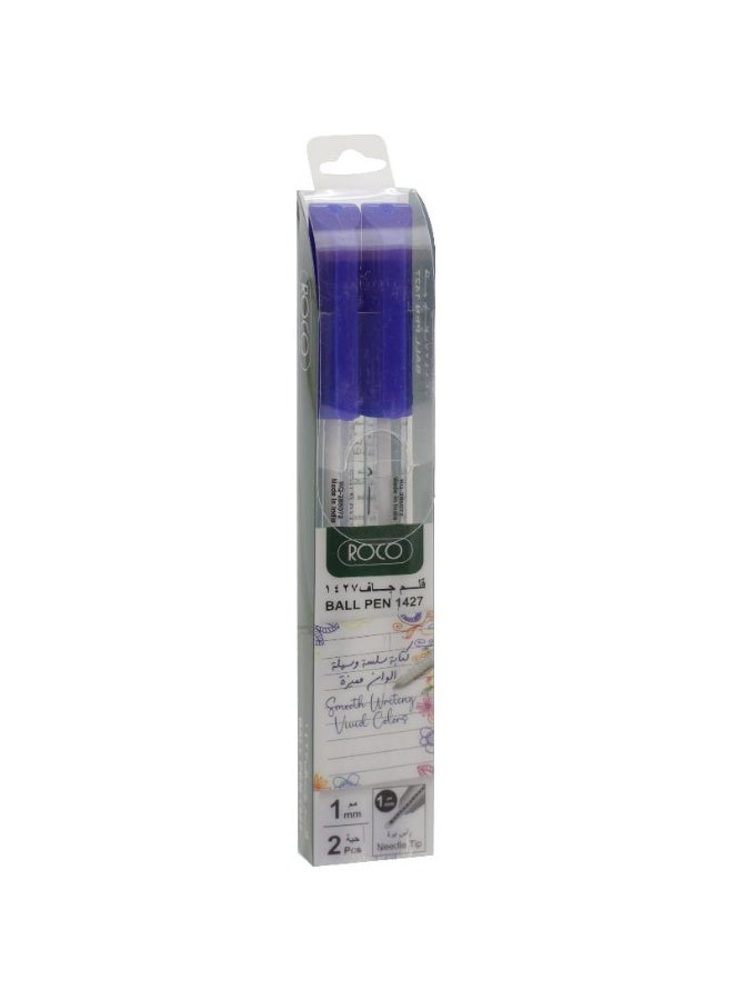 Roco 1427 Blue Ballpoint Pen pack of 2 - Image 1