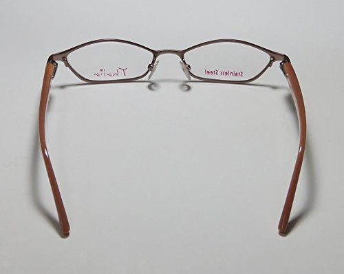 THALIA SODI Thalia Preciosa Womens/Ladies Optical Brand Name Designer Full-rim Eyeglasses/Eyeglass Frame (47-15-130, Eggplant / Taffy) - Image 5
