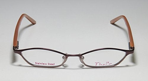 THALIA SODI Thalia Preciosa Womens/Ladies Optical Brand Name Designer Full-rim Eyeglasses/Eyeglass Frame (47-15-130, Eggplant / Taffy) - Image 3