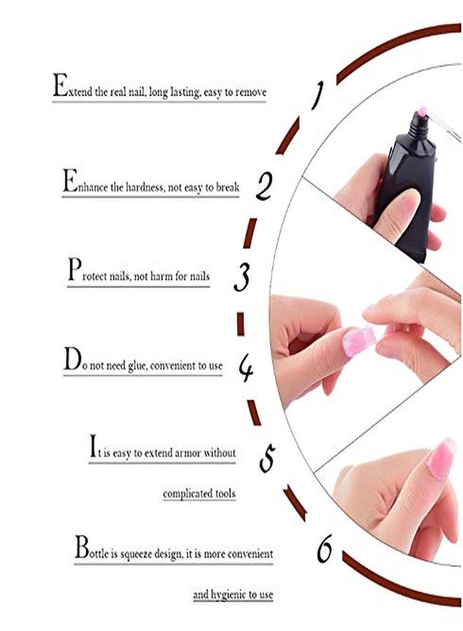 Limegirl Thermal 15ml Poly Nail Gel Finger Extension Nail Art Manicure Temperature Color Changing Acryl Gel Varnish Hybrid UV LED Hard Builder Nail Gel Polish (LG-15ml-PGW07) - Image 4
