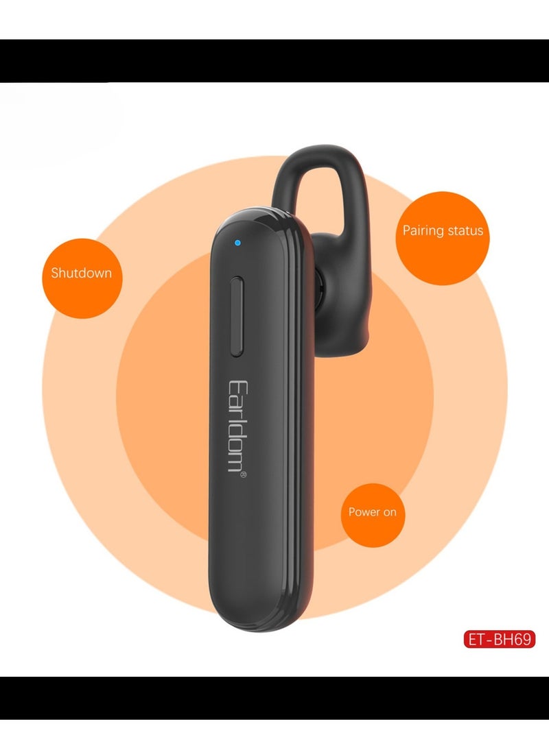 NEW BH69 Business Wireless Headset - Crystal Clear Sound & All-Day Comfort for Professionals - Image 4