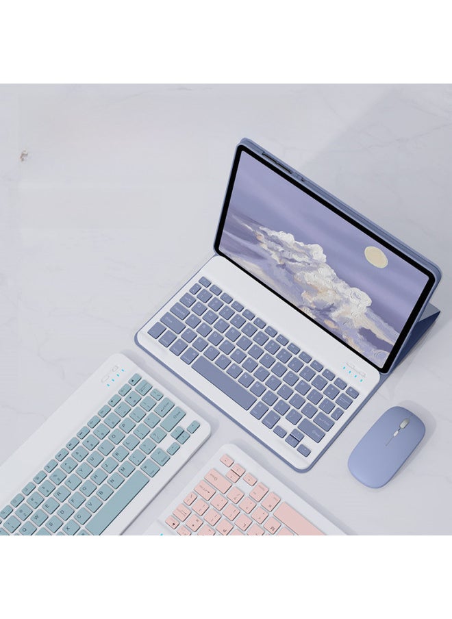 Generic - For Huawei Tablet MatePad11.5s Bluetooth Keyboard Protective Cover Pro11 Inch SE10.4 Glory 9Pro-Color:Elegant Powder + Keyboard]-Applicable Model:For Huawei Matepad 10.4 Inch - Image 1
