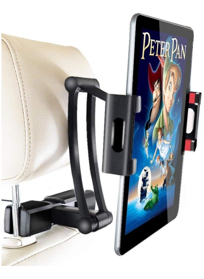 Folanry Car Back Seat Tablet Mount Holder, Adjustable Phone Mount for Car Back Seat,Secure and Stable, Suitable for 4.7-12.9 inch Devices, Adjustable Distance,Viewing Angle,Rotating Screen - Image 1