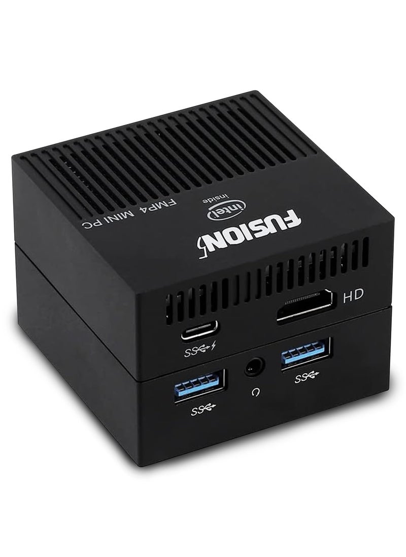 Fusion5 Fusion5 FMP4 Mini PC Windows 11 - Quad Core Mini Computer, 128GB Storage and 8GB RAM - Small & Portable Desktop Computer with Dual Band WiFi, Bluetooth, HDMI, USB 3.0, Micro SD Card Slot  - Image 2