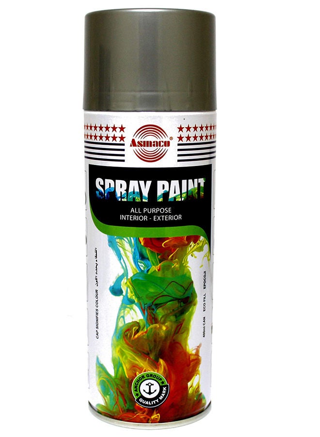 Asmaco Spray Paint, Silver, 400Ml