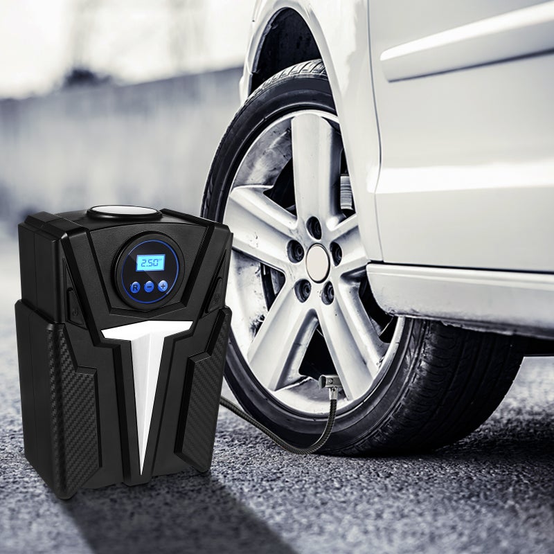 🚗 مضخة ضغط إطارات محمولة مع شاشة رقمية لضاغط هواء السيارة - Image 2