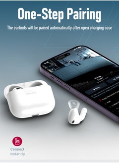 Moxedo Moxedo S2 True Wireless Earbuds Bluetooth 5.3 Earphones Stereo with Microphone, 5H Play Time with Wireless Charging Case for Phones, Sports and Work  - Image 4