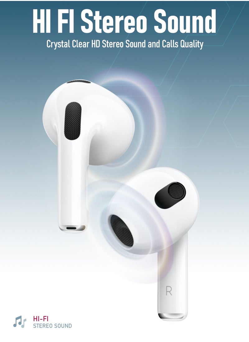 Moxedo - Moxedo S2 True Wireless Earbuds Bluetooth 5.3 Earphones Stereo with Microphone, 5H Play Time with Wireless Charging Case for Phones, Sports and Work - Image 1