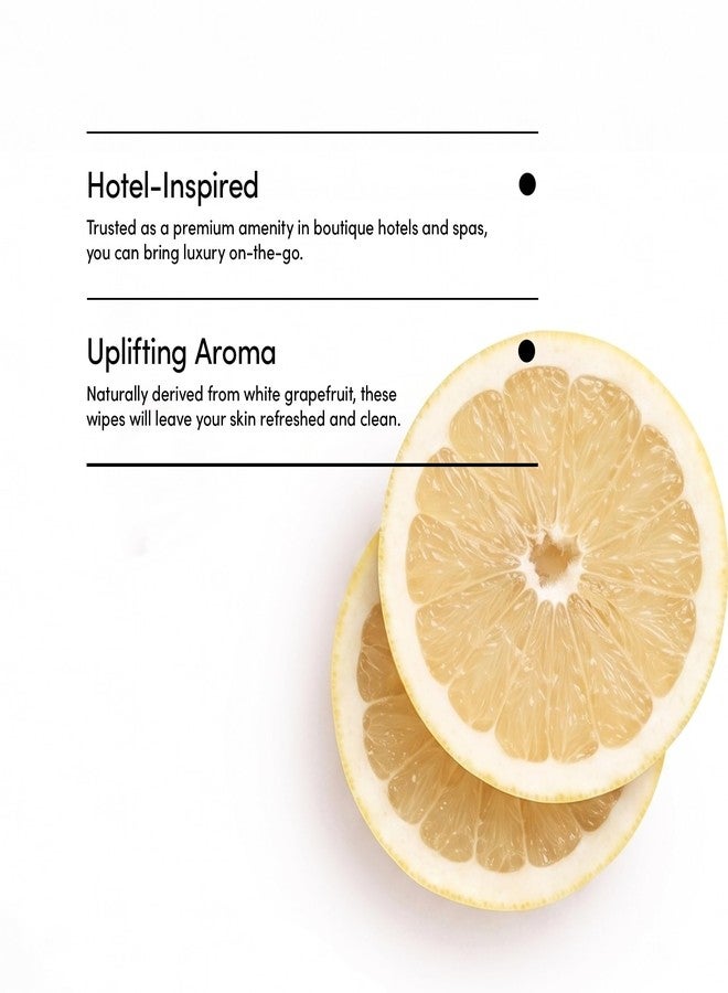 LATHER White Grapefruit Cleansing Cloths (40 Count Individually Wrapped (7.8" x 5.5" Premoistened with Aloe, Glycerin, Grapefruit Oil - Gentle Face Wipes - Vegan & Cruelty Free - Beauty & Skin Care - Image 3