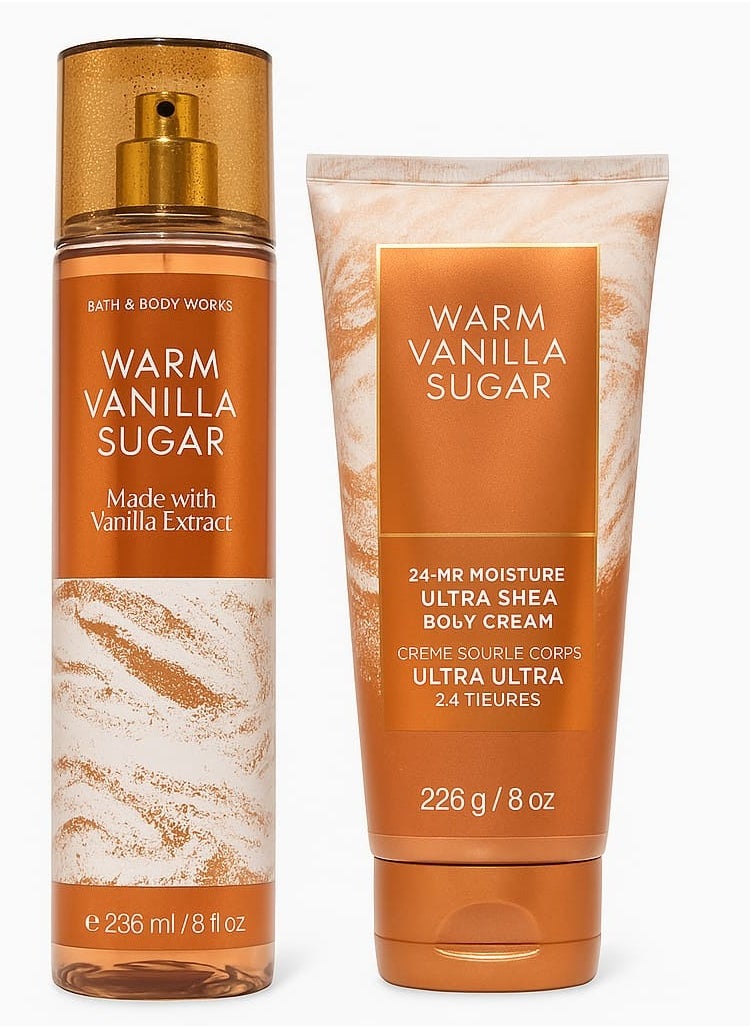 Bath & Body Works - Bath & Body Works Warm Vanilla Sugar Splash 236ml + Lotion 226g - Image 1