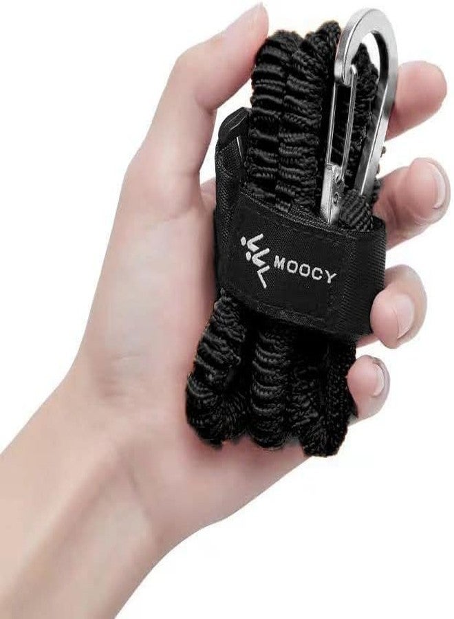 MOPHOEXII Kayak Paddle Leash Kayak Rod Leash Kayak Paddle Lanyard Stretchable Coiled Lanyard Leash Kayak Fishing Accessories for Kayak and Paddles Black 4 Pack - Image 5