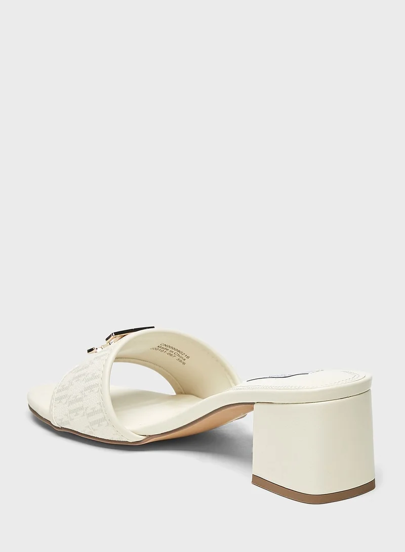 ELLE One Strap Block Heel Sandals