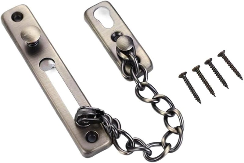 Green Bronze Stainless Steel Door Lock Security Guard Anti Theft Latch Sliding Fastener - Image 2