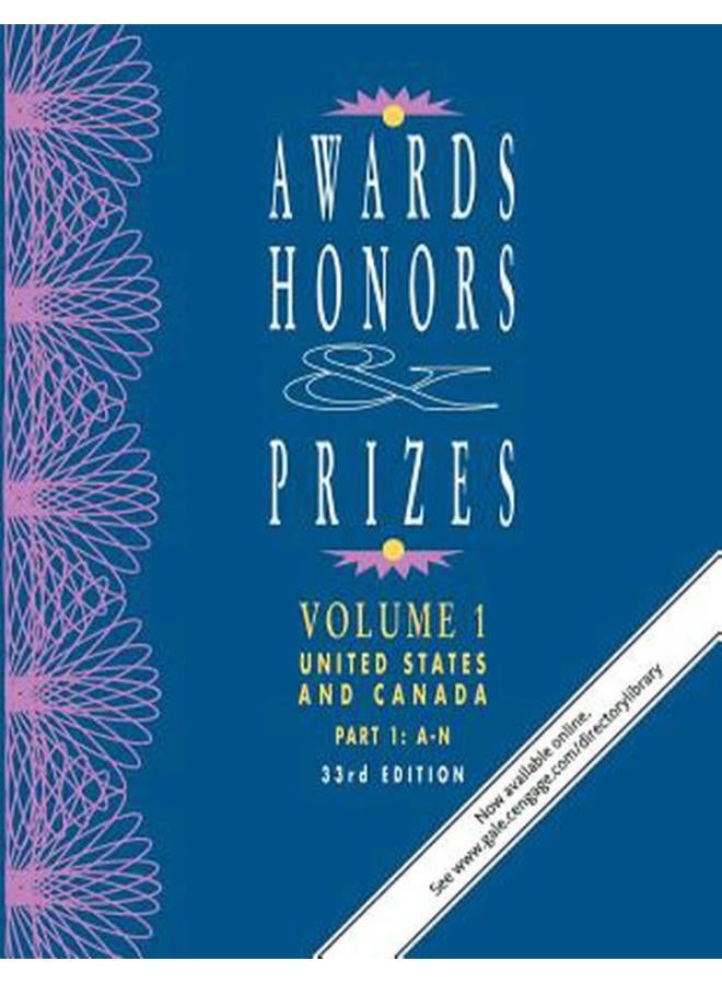 Awards  Honors & Prizes Volume 1  Part 1  Ed   33 