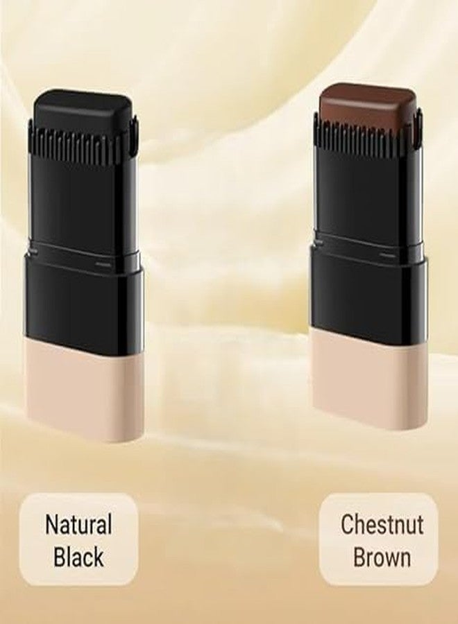 GIGGLE TREE Instant Hair Color Stick With Built-In Comb, 2025 New Hair Dye Stick For Gray Hair, Touch Up Comb 2 In 1, Waterproof And Sweat-Proof (Chestnut Brown) - Image 4