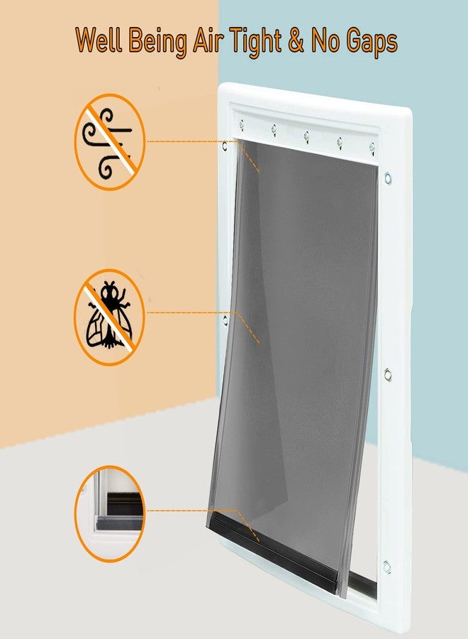 ikuso Dog Door Replacement Flaps,Large Dog Door Compatible with PetSafe Freedom PAC11-11039,Measures 10 1/8" x 16 7/8",Easy to Replace,Sturdy Weather-Proof & No Warped - Image 2
