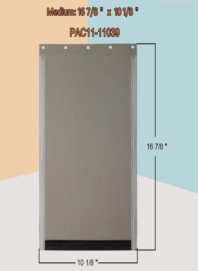 ikuso Dog Door Replacement Flaps,Large Dog Door Compatible with PetSafe Freedom PAC11-11039,Measures 10 1/8" x 16 7/8",Easy to Replace,Sturdy Weather-Proof & No Warped - Image 3
