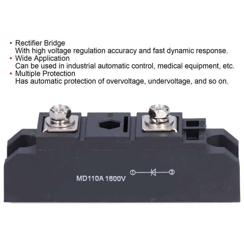 Rectifier Bridge 110A 1600V Electronic Component Accessory for Printer Equipment Motor MD110A - Image 3