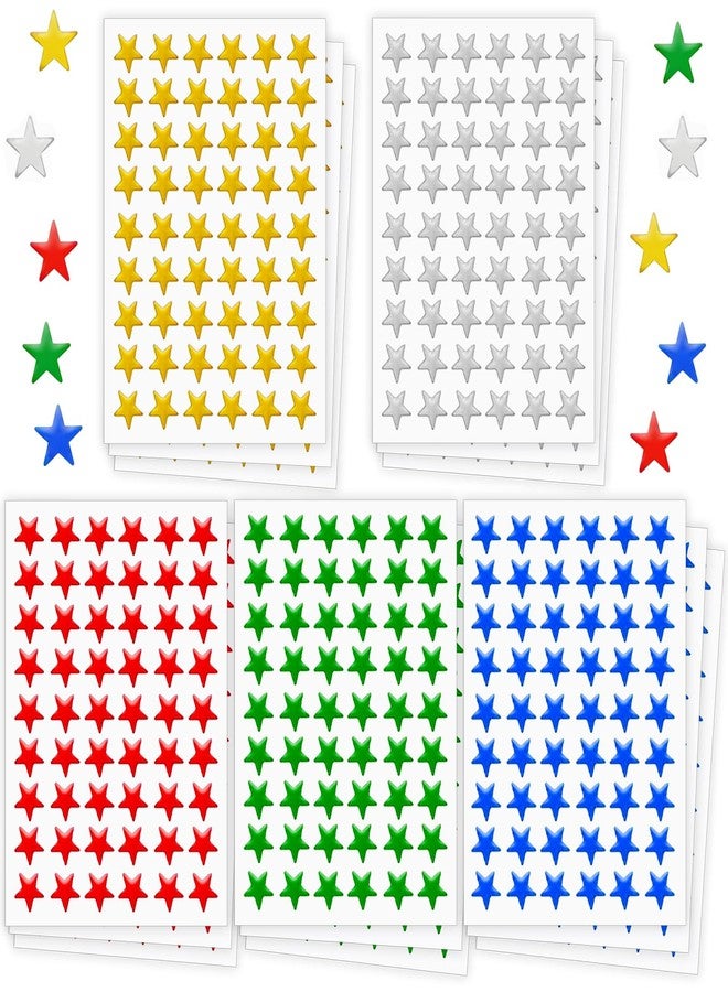 EXTRIC Star Stickers 1216 Pack Assorted Colors. Foil Star Stickers ' Diameter, Great for Kids Reward, Arts and Crafts, Homeschool Supplies - Image 1