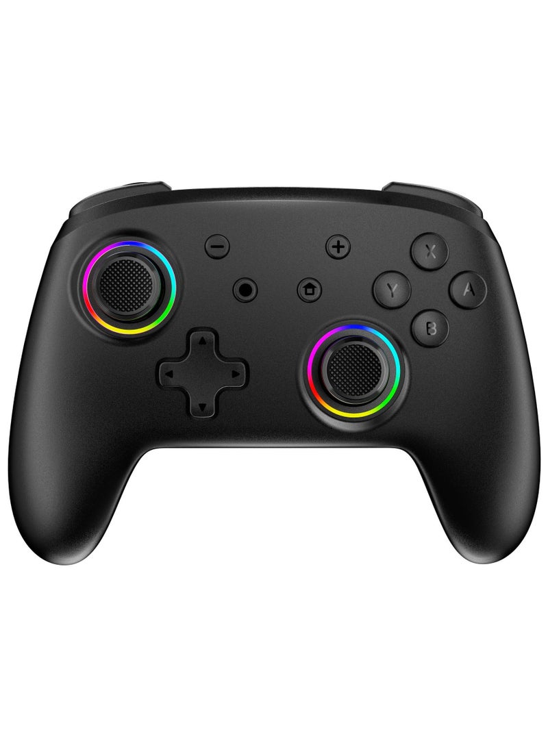 general Classic Gamepad LinYuvo KS32 Switch Pro Bluetooth Gaming Controller Compatible with Switch/Android/iOS/PC with Colorful Light, Metal Joystick, 6-Axis Gyro, Turbo Function, Dual Vibration, Wake-Up Function, Motion Control - Image 1
