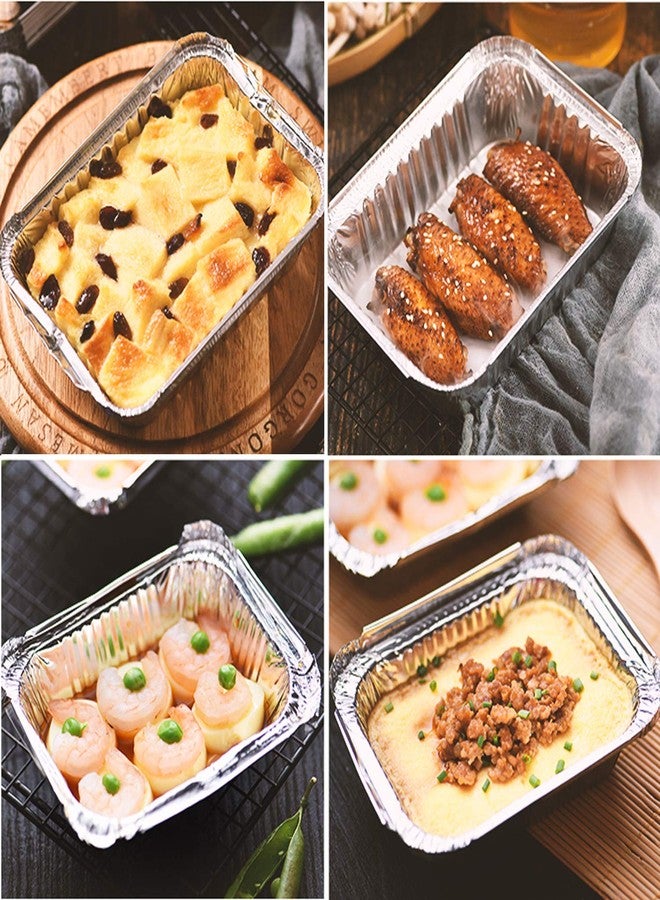 Waytiffer Loaf Pans [25 Pack] 2Lb Heavy Duty Disposable Aluminum Foil Premium Bread Tins Standard Size - 8.5" X 4.5" X 2.5" Perfect for Homemade Cakes & Breads - Image 5