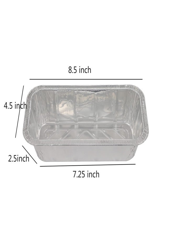 Waytiffer Loaf Pans [25 Pack] 2Lb Heavy Duty Disposable Aluminum Foil Premium Bread Tins Standard Size - 8.5" X 4.5" X 2.5" Perfect for Homemade Cakes & Breads - Image 2