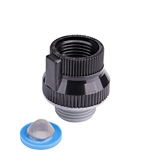 Raindrip رايندريب R620CT، جهاز منع تدفق المياه العكسي، 3/4 بوصة FHT × 3/4 بوصة MHT، يتصل بصنبور الخرطوم ونظام الري بالتنقيط، عبوة بلاستيكية، أسود - Image 2