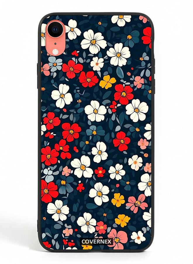 Covernex Apple iPhone XR Protective Case Cover Printed Featuring Vibrant Meadow Floral Pattern - Image 2