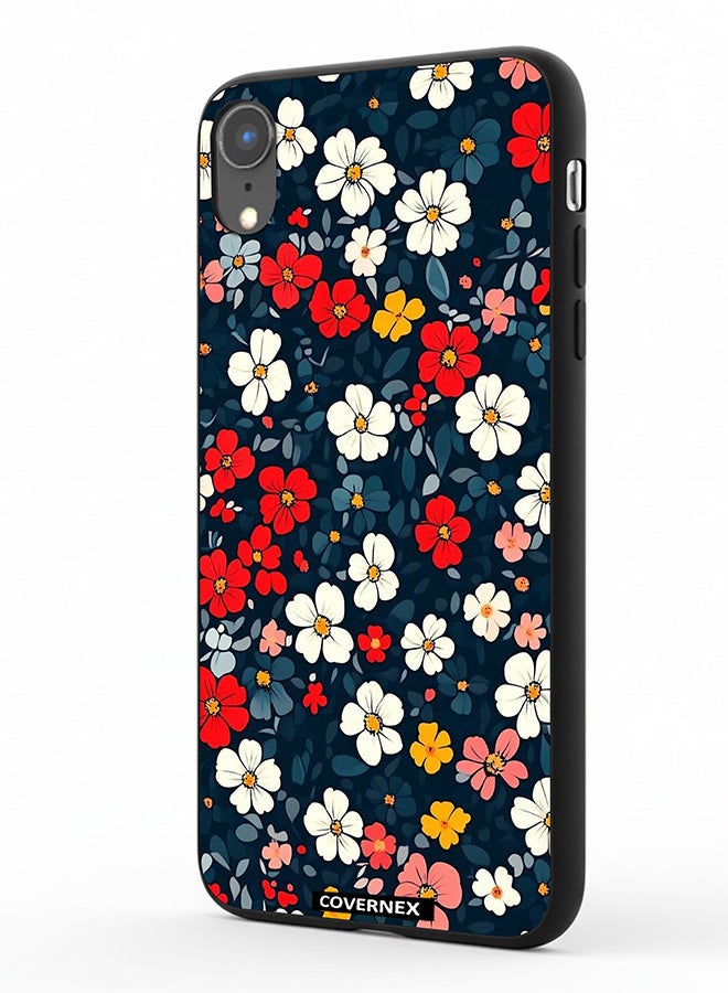 Covernex Apple iPhone XR Protective Case Cover Printed Featuring Vibrant Meadow Floral Pattern - Image 1
