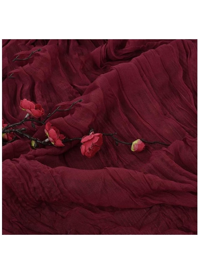 DELGREEN - 90*400CM Translucent Table Runner Chessian Tablecloth for Wedding Reception Bridal Shower Party Decoration Table Centerpiece - Image 1