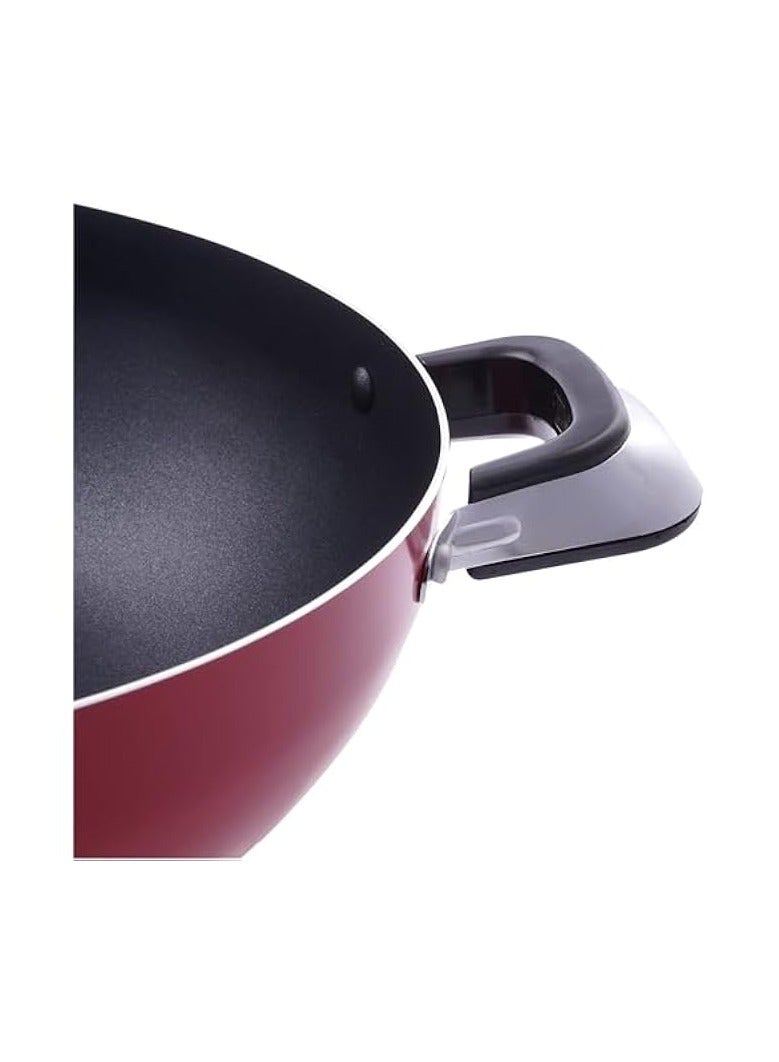 Green Tiger Aluminium Wok Pan, 30 CM – Induction Safe Frying Pan with Durable Non-Stick Granite Coating – Frypan & Heat-Resistant Handles - Cookware Casserole Pan - Image 4