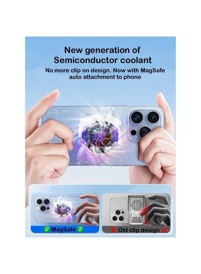 ليسن مبرد مغناطيسي للهواتف المحمولة للألعاب - مروحة تبريد ثلجية مغناطيسية - Image 3