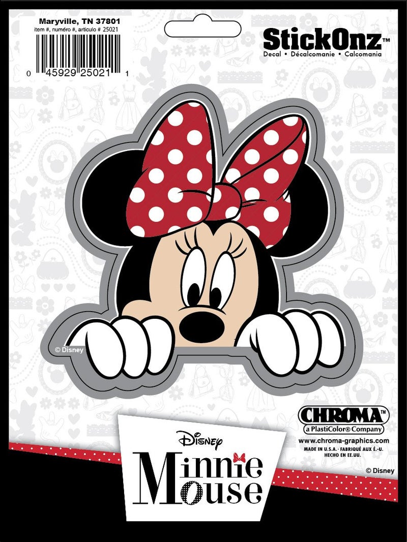 Chroma 25021 Minnie Mouse Stick Onz Decal - Image 1