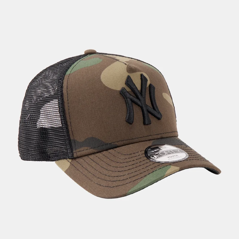 New Era Green Kids' MLB New York Yankees 9FORTY A-Frame Trucker Cap  | Best Price UAE