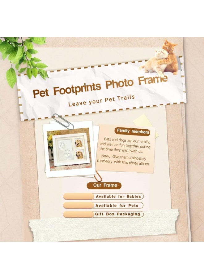 Baby Hand And Footprint Kit 28×23cm,Baby Photo Album,Baby Casting Kit With Clay,Newborn Baby Gifts,New Mum Gifts,Baby Shower Gifts,Baby Essentials For Newborn Memorial,Paw Print Kit For Dogs - Image 2