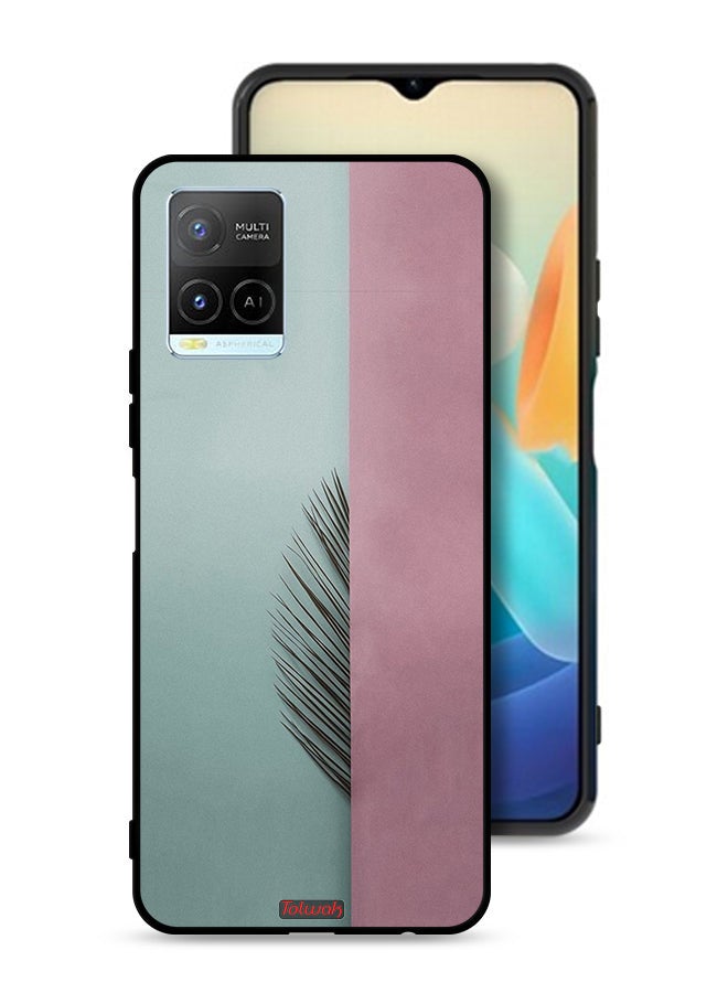 Tolwak Vivo Y21 Protective Case Cover Half Leaves - Image 1