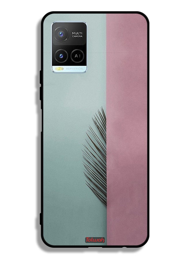 Tolwak Vivo Y21 Protective Case Cover Half Leaves - Image 2