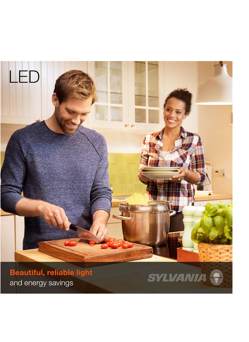Sylvania SYLVANIA ECO LED Light Bulb, A19 60W Equivalent, Efficient 9W, 7 Year, 750 Lumens, 2700K, Non-Dimmable, Frosted, Soft White - 8 Count (Pack of 1) (40821)  - Image 4