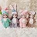 TNDCKP 4 Pcs 6 Inch Princess Girl Mini Cute Dolls Sister Small Princess Dolls Miniature Little Girl for 3 Year Old Girls - Image 4