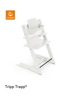 STOKKE Tripp Trapp Chair Adjustable, Convertible Baby High Chair For Toddlers , Children And Adults Convenient, Comfortable And Ergonomic Classic Design White  - Image 3