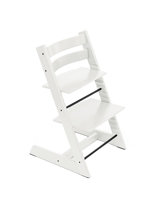 STOKKE Tripp Trapp Chair Adjustable, Convertible Baby High Chair For Toddlers , Children And Adults Convenient, Comfortable And Ergonomic Classic Design White  - Image 1