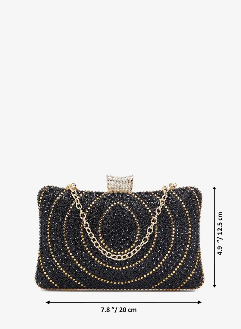 ايلا ليمتد اديشن حقيبة يد نسائية مزينة بالكريستال بلمسة ذهبية