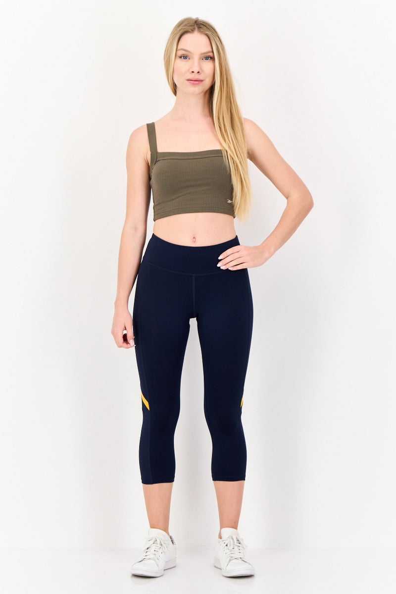 Reebok Women Sportswear Fit Sleeveless Training Top, Olive - Image 4