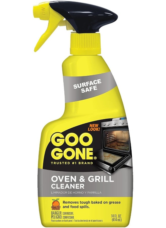 Goo Gone Goo Gone Oven and Grill Cleaner - 14 Ounce - Removes Tough Baked On Grease and Food Spills Surface Safe  - Image 1