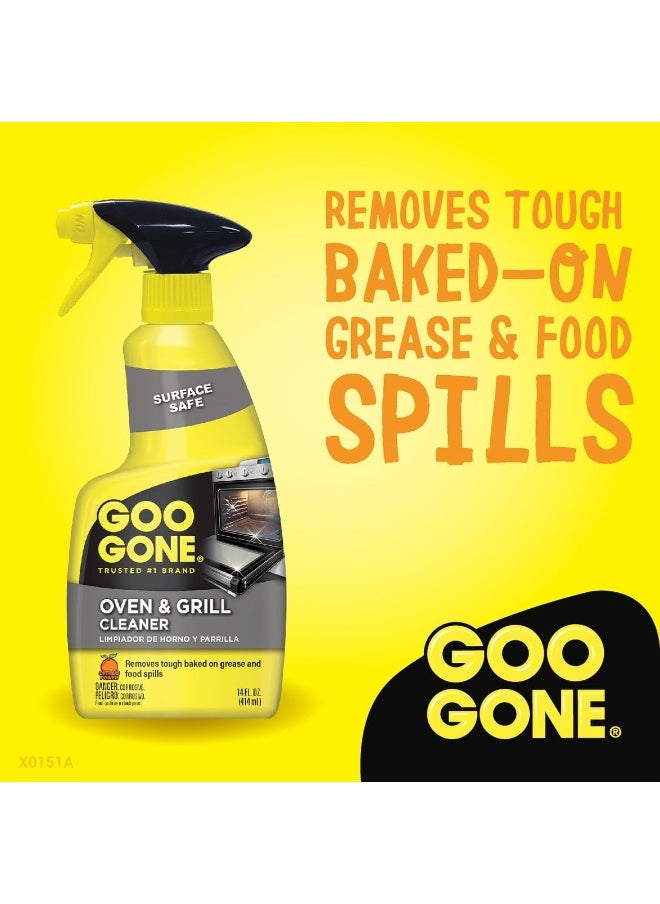 Goo Gone Goo Gone Oven and Grill Cleaner - 14 Ounce - Removes Tough Baked On Grease and Food Spills Surface Safe  - Image 5