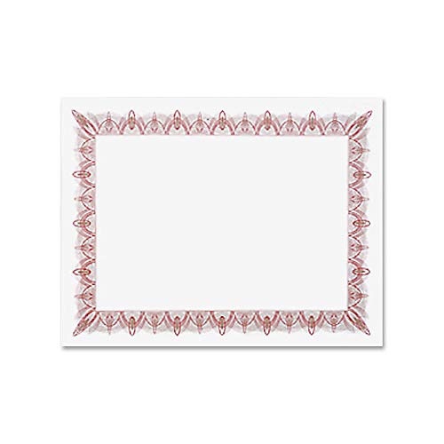 Geographics Blank Certificate Diploma Award with Classic Red Decorative Border, 8.5 x 11" (Pack of 25) - Image 4