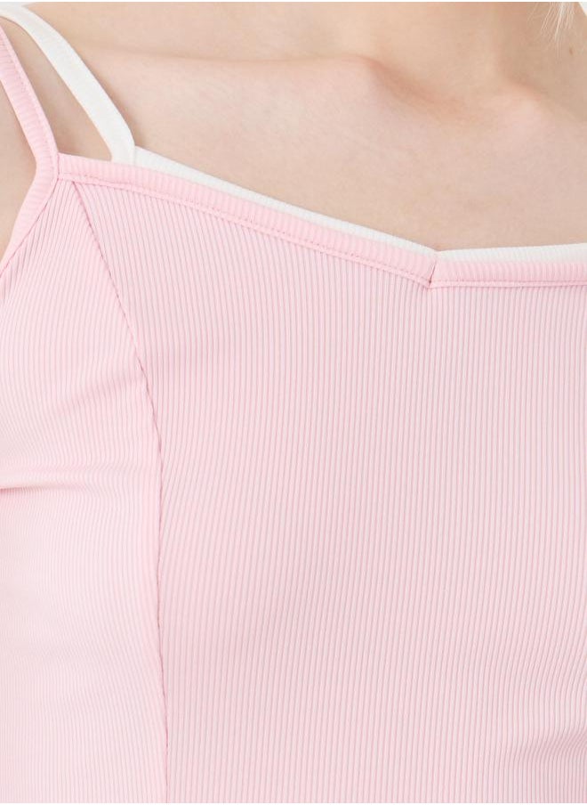 Take Two Take Two Solid Multi Strap Regular Fit Cami Top  - Image 3